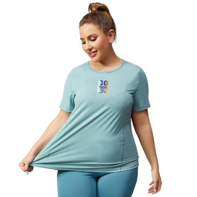 China Wholesale Custom Women's Loose Yoga Long Sleeve Gym Workout T-Shirt Ladies Breathable Single Sports Tops Basic Shirts for sale