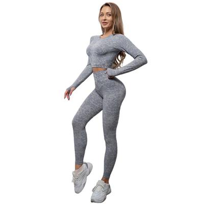 China Factory Price Breathable Moisture Wicking Sweat Yoga Pants Quick-Drying Sportswear Set Functional Yoga Equipment for sale