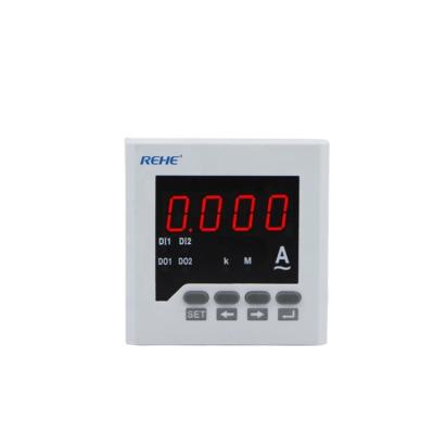 China ABS Plastic 80*80 Single phase ampere meter/current panel meter for distribution box for sale