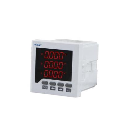 China Three Phase Voltage Measurement Voltage Meter Voltmeter Three Phase Digital Smart Panel Meter for sale