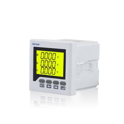 China ABS Shell Housing Manufacturer Price Intelligent Plastic AC Voltmeter Digital Three Phase Voltage Meter for sale