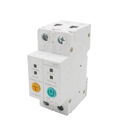 China 2P WIFI Circuit Breaker Power ON/OFF KWH Meter Current Leakage RCCB RCBO Limitter Switch Relay Voltmeter for sale