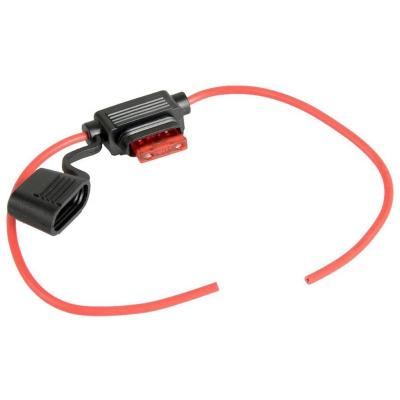 China Waterproof 2Pcs Red Automotive Wiring 14AWG Integrated Car Car Fuse Holder Fuse Holder 2Pcs For ATC/ATO Fuse ST-203-014 for sale