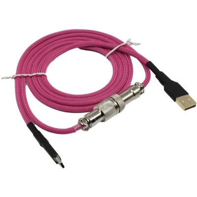 China COMPUTER USB Cable for Mechanical Keyboard USB Type C/Micro/Mini USB Plug custoomised with Aviator Connector YC8 MINI XLR GX12 GX16 for sale