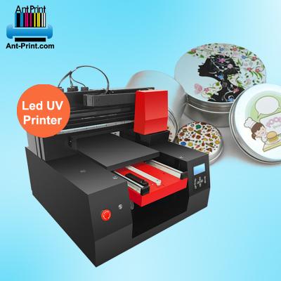 China Hotels Digital Metal Ink Color UV Flatbed Printer Direct To Metal Photo Printing Machine With White UV Ink for sale