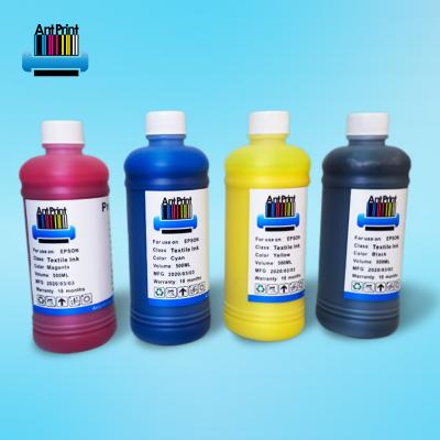 China Fabric textile color ink for T-shirt printer directly to print photos on garment ink high temperature resistant ink for sale