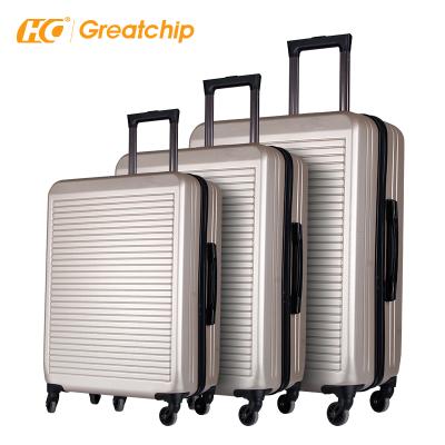 China 3 Piece Trolley Luggage Bag ABS PC Hand Travel Carry On Travel Suitcases Luggage Sets for sale