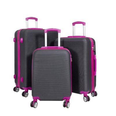 China China OEM daily mala viagem match 3 luggage trolley accessories color match color ABS luggage set for sale