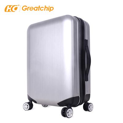 China Long Distance Travel TSA Cover Protective Plastic Lines Not Single Luggage With Fingerprint Lock for sale