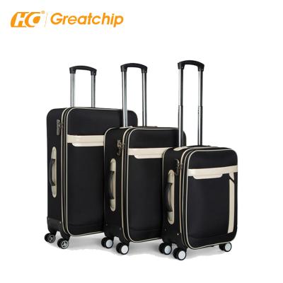 China Hot-selling colorful softside luggage spinner luggage trolley bag colorful trolley case for sale