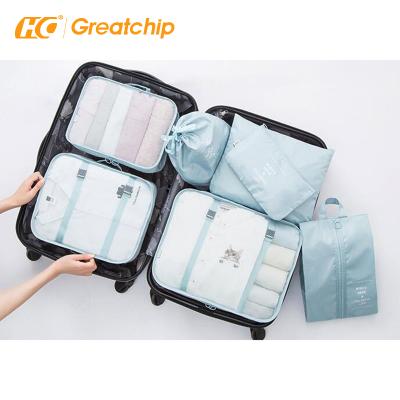 China Interesting Light Hardware Manufacturer Storage Bag Travel Clothes Travel Storage Bag Set for sale