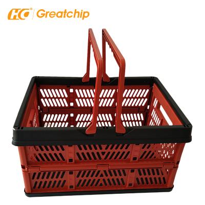 China Eco - Friendly Foldable Shopping Trolley Basket Supermarket Basket Wholesale Shopping for sale