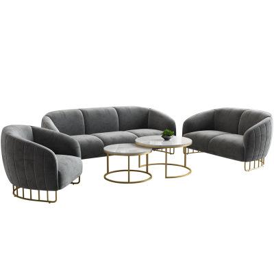 China Foldable Nordic Luxury Style Living Room Sofa Living Room Sofa Velvet Fabric Living Room Sofa Modern Gold Metal Leg for sale