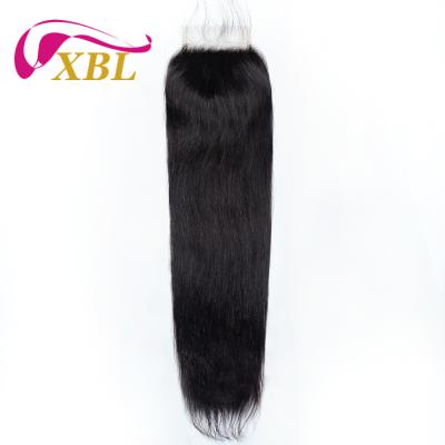 China XBL loose body free part hd 4x4 virgin closure headband, cuticle aligned hd lace closure human hair, wholesale price hair bundles with closure for sale