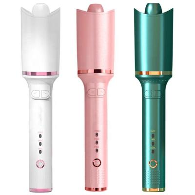 China Hot Selling Professional Ceramic Hair Curler Custom Logo Gifts Private Label Hair Product Ceramic Automatic Rotating Curling Iron for sale