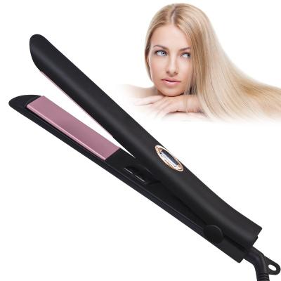 China Hot Selling Professional Hotel Hair Styling Products Beauty Use Straightening Machine Portable Hair Straightener Titanium Flat Iron for sale