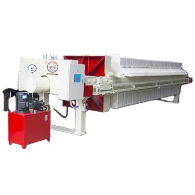 China Automatic Sewage Treatment 1500 Chamber Filter Press Machine Hydraulic Recessed Plate Filter Press for sale