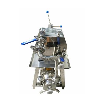 China Grocery Store Stainless Steel Filter Press Laboratory Food Pharmacy Instrument Beer Alcohol Filter for sale