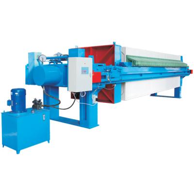 China Automatic Sewage Treatment 1500 Chamber Filter Press Machine Hydraulic Recessed Plate Filter Press for sale