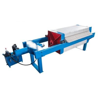 China Sewage Dewatering Semi-automatic Chamber Filter Press For Concentrate Dewatering for sale