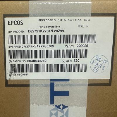 China TDK/EPCOS B82721K2701N020 Filters voor drukken in de algemene stand van de elektriciteitsleiding Te koop