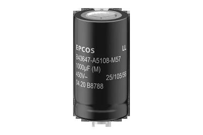 China TDK/EPCOS B43647A5108M050 Multi-Pin Snap In Elektrolytische Kondensatoren Große Kondensatoren 1000 UF 450 VDC zu verkaufen