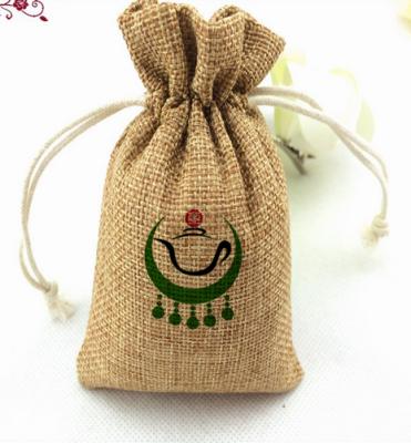 China Other China Supplier Customized Jute Drawstring Bag For Gift for sale