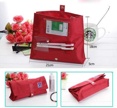 China Handled Foldable Waterproof Oxford Stationery Bag for sale