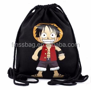 China Cheap Custom Fancy Design Canvas Drawstring Backpack Bag School Bag Backpack Eco-friendly for sale