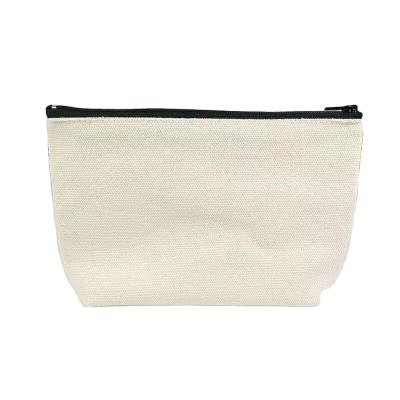 China PUNCH organic cotton canvas zipper pouches makeup pencil bag customized cosmetic pouch for sale