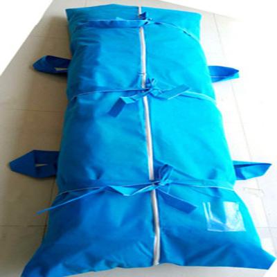 China Eco - Friendly PEVA Disposable Adult Body Bag With Handles Corpse Body Bag With Zipper for sale