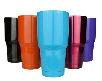 China PORTABLE 850ml Double Wall Vacuum Travel Mug Insulated Stainless Steel Coffee Tumbler With Lid And Straw for sale