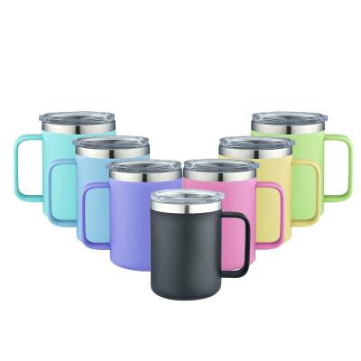 China Wholesale Custom Logo Stocked 12oz &14oz Insulated Double Tumbler Wall Stainless Steel Coffee Mug for sale