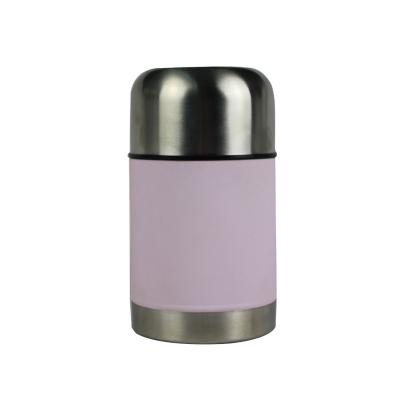 China PORTABLE Double Lids Stainless Steel Pot Ice Cream Thermos Food Soup Vacuum Flask Spoon for sale