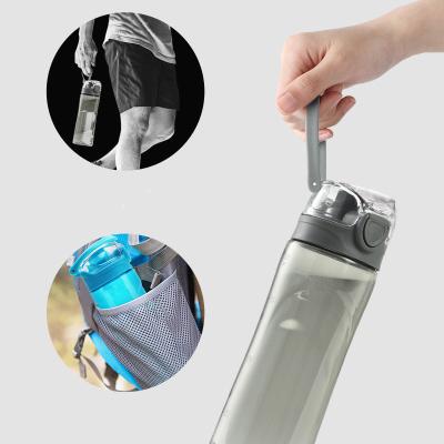 China Sustainable Portable Spring 500ml Outer Cover Single Layer Plastic Water Bottle With Custom Logo for sale