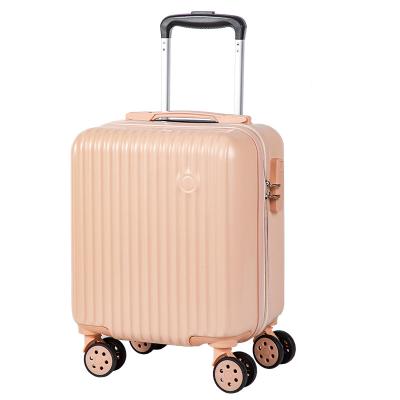 China ABS 2022 summer hot girls use 14 inch candy color cute small suitcase boarding box for sale