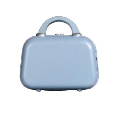 China With hand gift suitcase small bag logo suitcase 14 inch mini small case company custom cosmetic gift opening 14 inch for sale