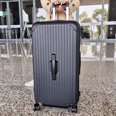 China ABS Hand Luggage Large Material Kind Spinner Style Lock Unisex Color Travel Bags Trolley Baggage for sale