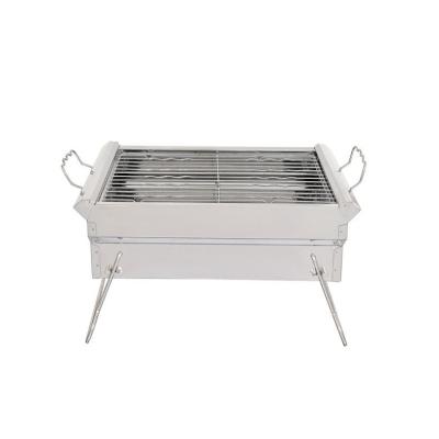 China New Stainless Steel Grill Garden Picnic Camping Table Stove Outdoor Folding Burning Portable BBQ Grill for sale