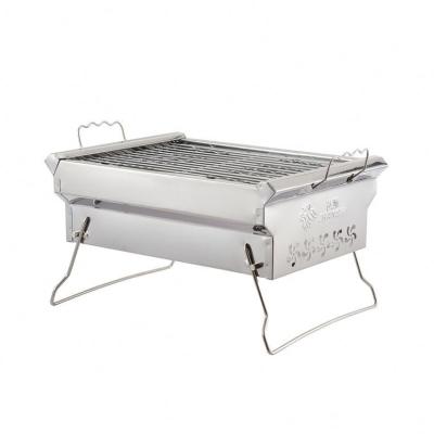 China Folding Portable Outdoor Camping Barbecue Stoves Folding Stainless Steel Barbecue Grill for sale