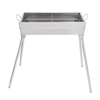 China Easily Assembled Charcoal Grill Used Multi Scene Camping Parties Rectangular Portable Folding BBQ Grill for sale