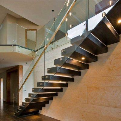 China hot sale stair loft stairs modern wooden interior stair villa decoration s elega for sale