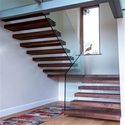 China Pure floating easy stairs with fixturing non-slip stainless steel hardware top layers for sale