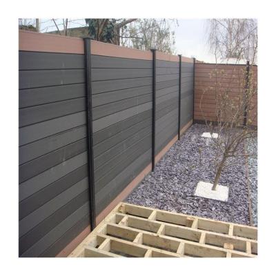 China Easily Assembled Compound Wooden Fence Better Than Easy Installation Privacy Garden Wpc Pvc Or Vinyl Plastic Fence for sale