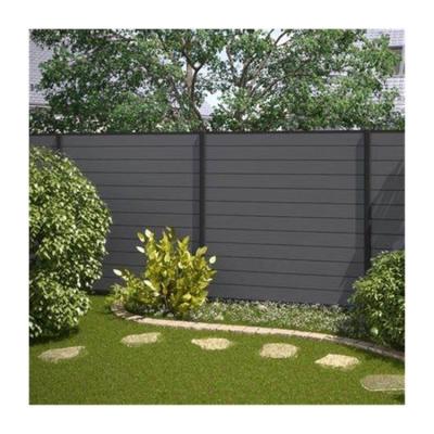 China Easily Assembled High Quality Custom 3D Embossed Wood Plastic Composite Panel Outdoor Wpc Garden Fence With Posts for sale