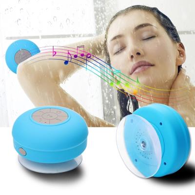 China Bestselling Product Mini Wireless Speaker Suction Cup Waterproof Design for Shower with FM Radio for sale