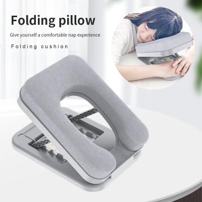 China New SLEEP Student Folding Portable Sleeping Pillow Kids Adults Can Use For Napping Comfortable Pillow Classroom Office Sleeping Pillow for sale