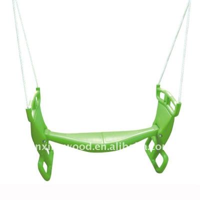 China Outdoor Game Glider Swing /back to back swing with rope for swing set with TUV certificate for sale