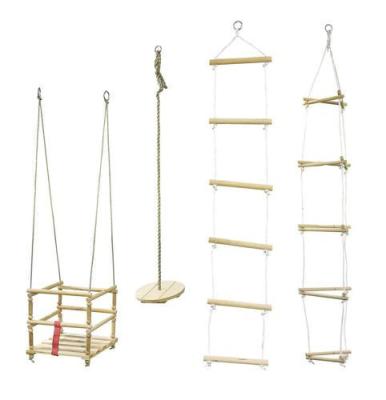 China wooden climbing ladder 3+ kids climbing ladder for playground for sale