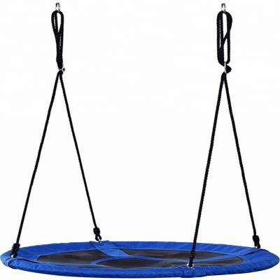 China Game 100cm Outdoor Blue Round Mat Nest Swing Padded Swing for sale